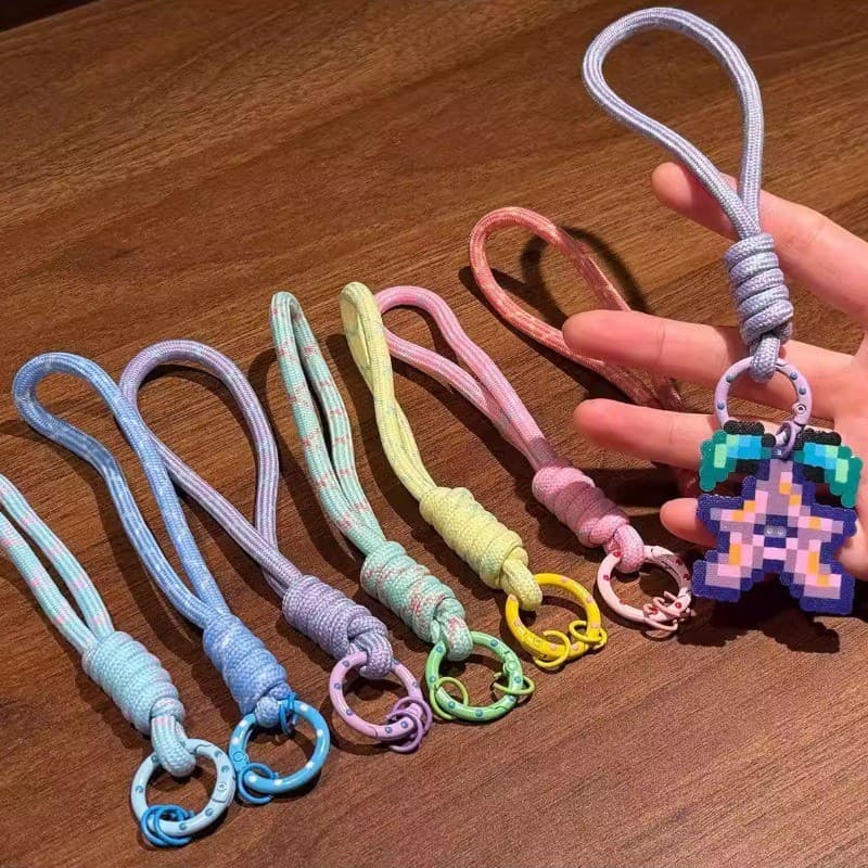 G grande aparência caso de telefone cordão feijão corrente DIY chaveiro acessórios cordão pingente anel fivela fivela ar