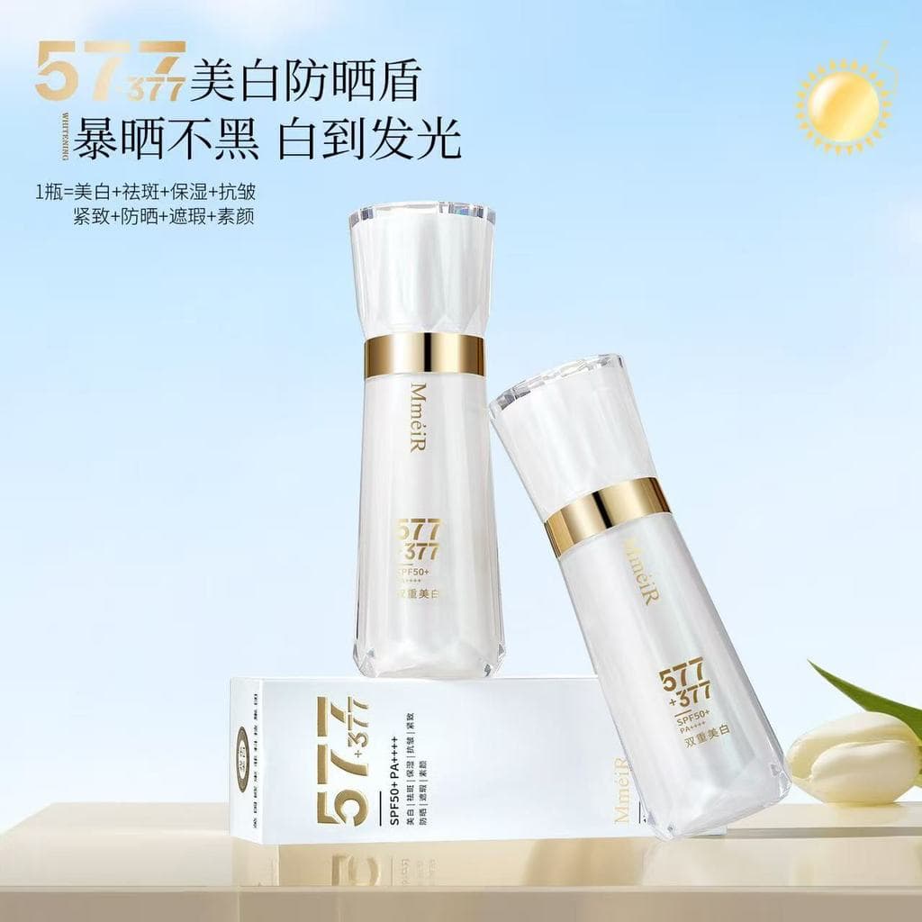 Famosa beleza 577 +377 clareamento protetor solar corretivo água iluminando a pele BB creme leve não pegajoso serviço hi
