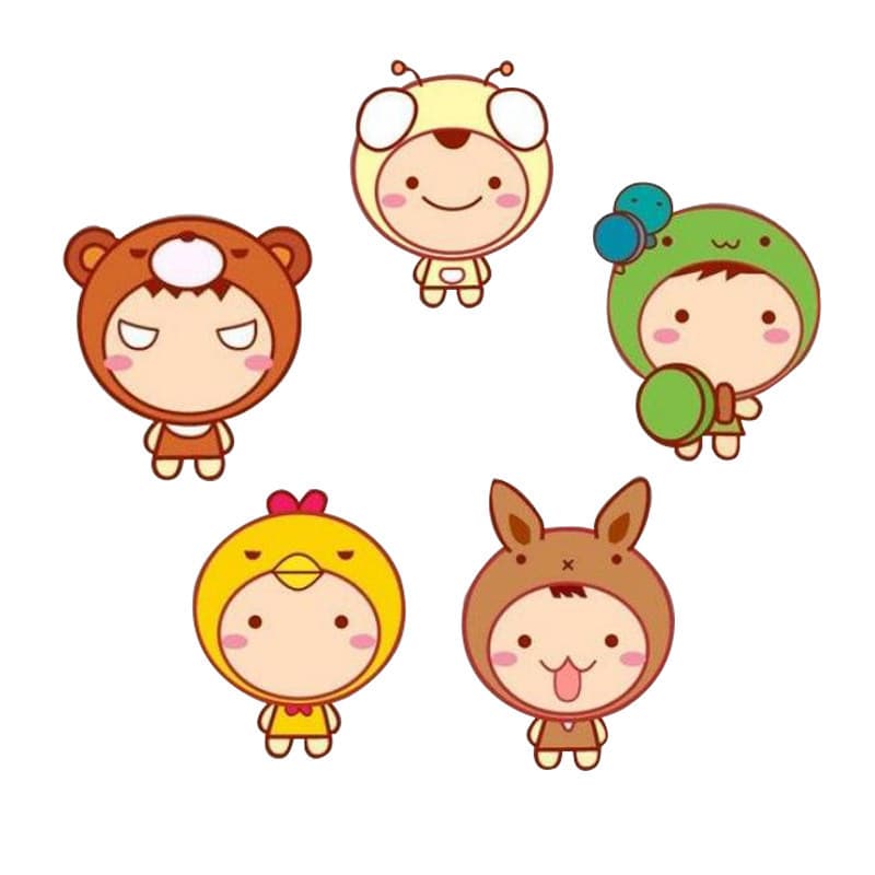 Bonito pacote de bebê personagem dos desenhos animados molde de pão cozido no vapor doméstico profundo criativo ferramen