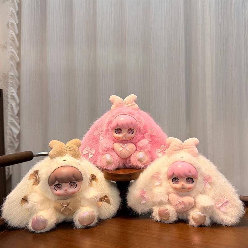 bo Chaveiro De Boneca De Vinil Com Orelha De Coelho E Coração Pingente Exclusivo Bolsa Escolar Decoração Para cheng