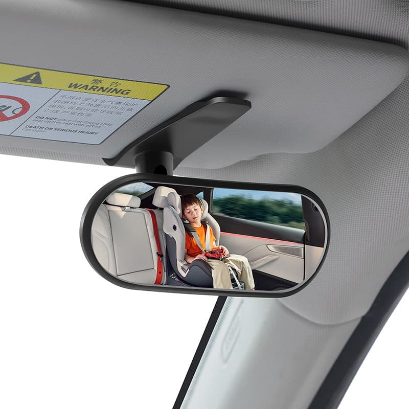 Espelho retrovisor infantil Interior reverso 360°Viseira solar carro fixo espelho de bebê espelho de observação traseira