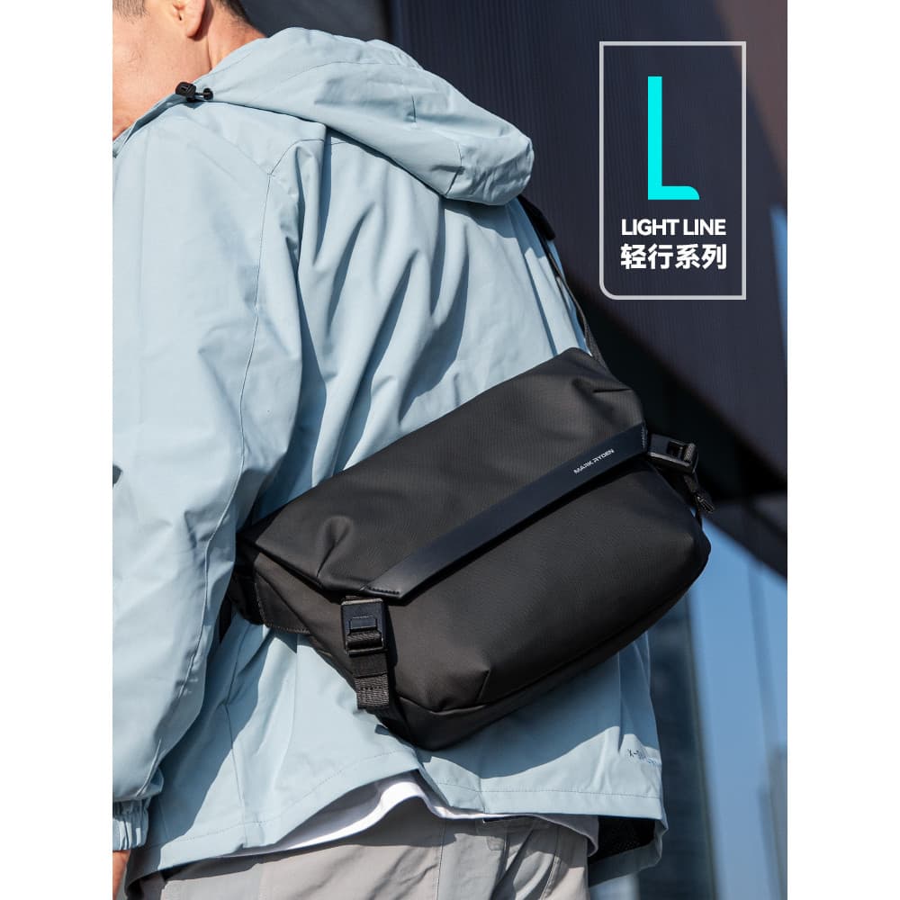 Marco Laden Bolsa de Ombro Bolsa Mensageiro Masculina de Grande Capacidade para Ciclismo ao Ar Livre Bolsa de Viagem Mod