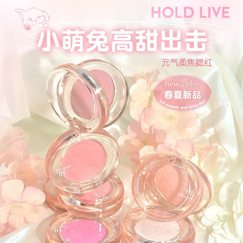 Segure a vitalidade ao vivo foco macio blush cor expandida blush roxo atmosfera feminina maquiagem Nude Natural fosco il