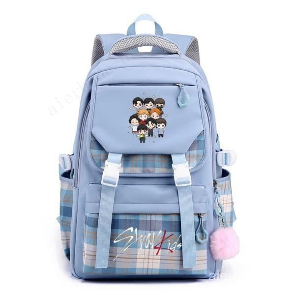 Stray kids Combinação de Mercadorias do mesmo estilo Mochila versão coreana Mochila escolar Mochila estudantil Homens Mu