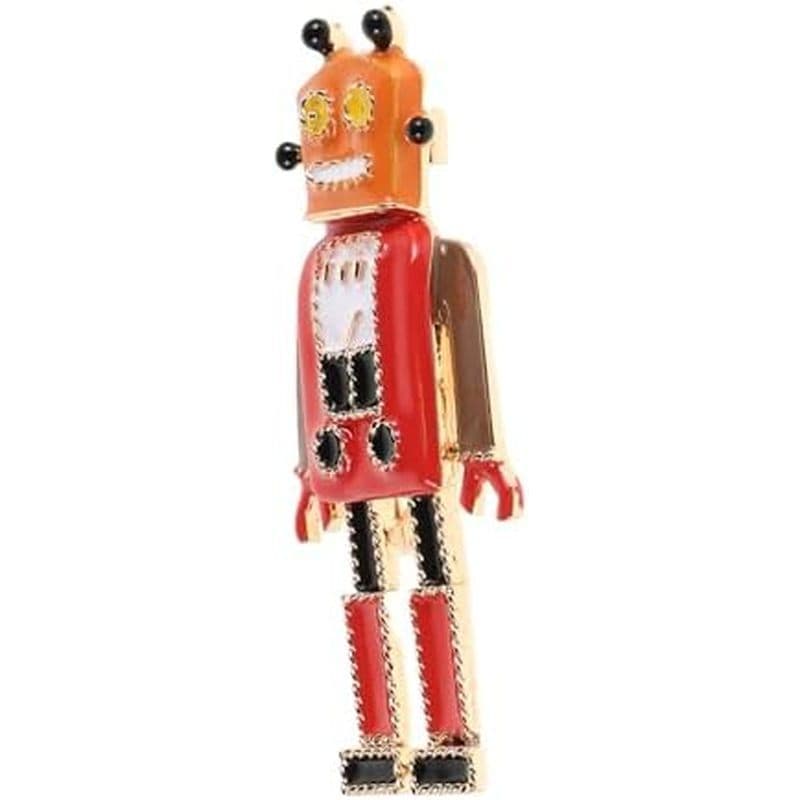 Baluue Retro Robô Broche Pino Vintage Liga Decoive Lapela Para Homem Criativo Cachecol E Terno Acessório Escola Casual W