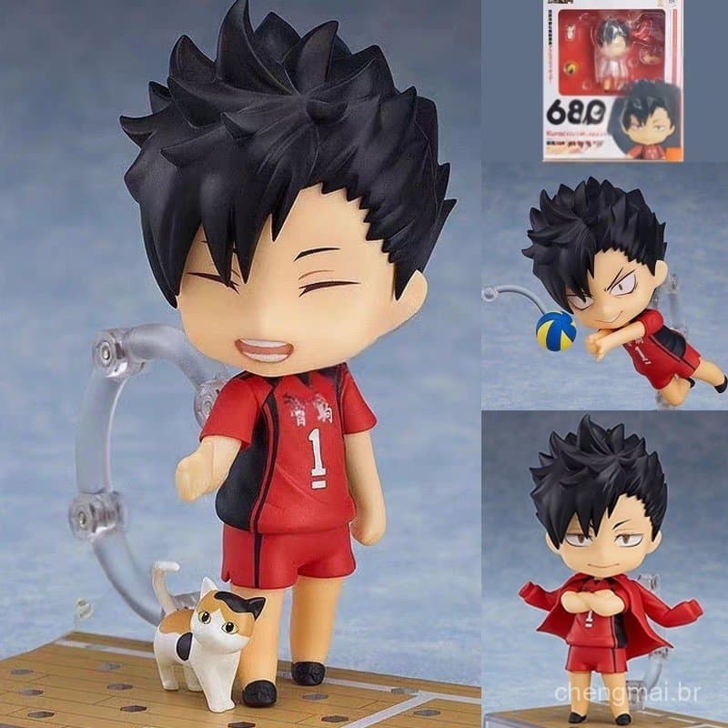 Nendoroid Haikyuu ! Kurooo Tetsurou 689 Kageyama Tobio 489 Binata Shoyo 461 Mudança De Rosto Anime Articulado Figura De