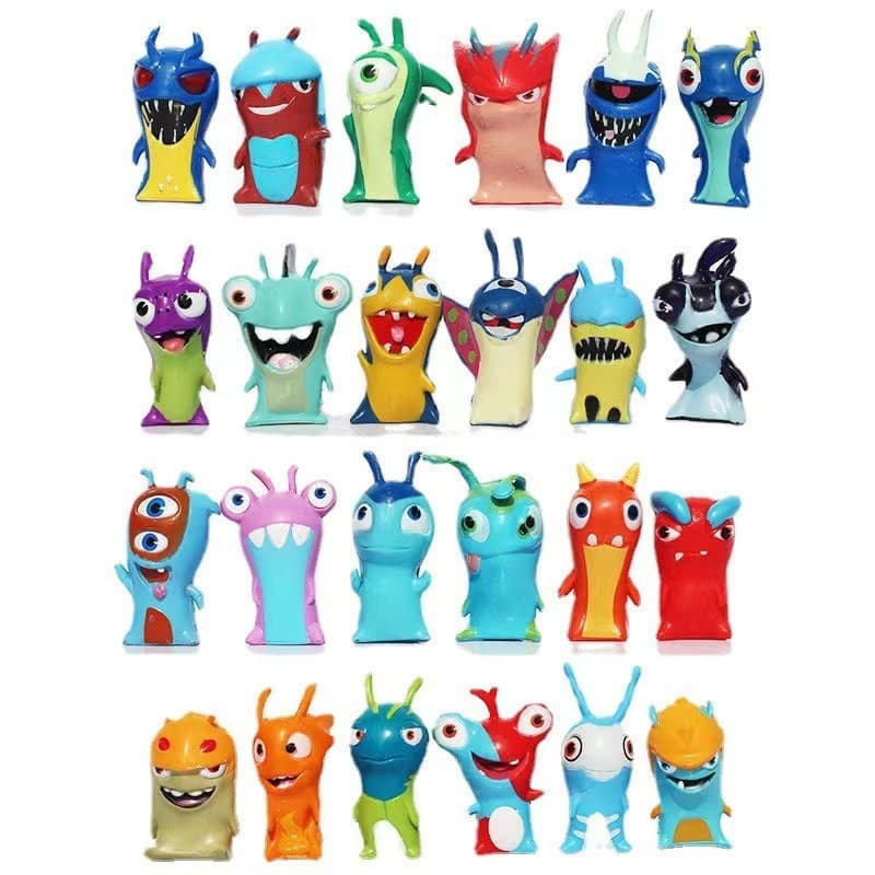24Pcs/Set Slugterra Figuras De Ação Toy 5cm Mini Anime Toys Doll Crianças Meninos Brinquedos