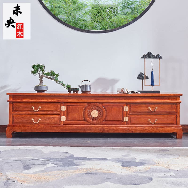 Armário de tv de mogno madeira maciça novo armário de tv chinês africano jacarandá armário ouriço vermelho sândalo piso