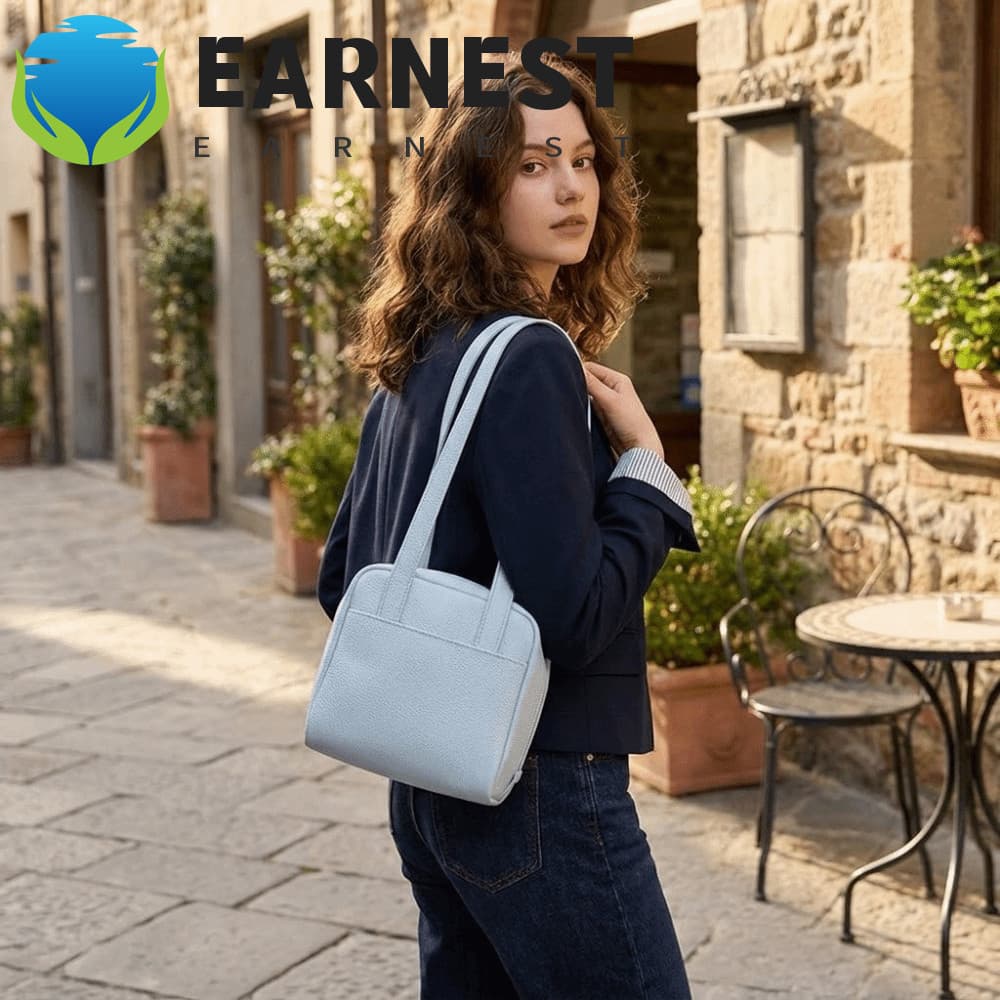 EARNEST Mini Bolsa De Ombro Único PU , Crossbody Pequena Torrada Quadrada Versátil Nas Axilas Em Cor Doce
