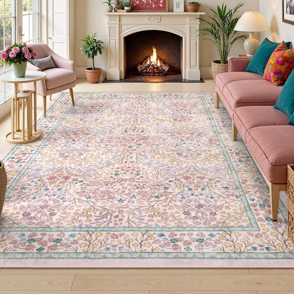 [Novo produto] flor americana sala de estar tapete decoração do Hotel tapete quarto tapete completo resistente à sujeira