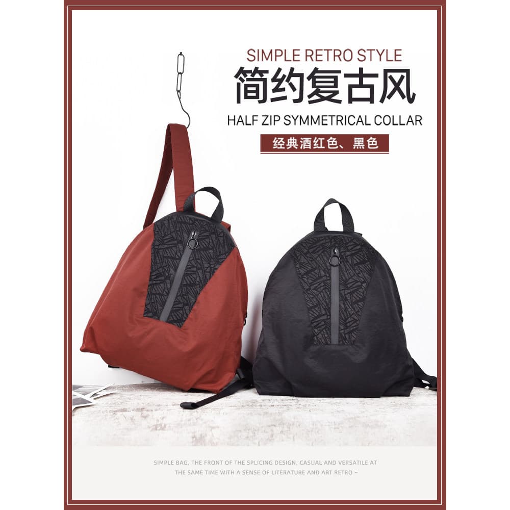 Simples senhoras Commuter mochila portátil dobrável saco de viagem feminino Original Casual mochila 2026 novo estilo mod
