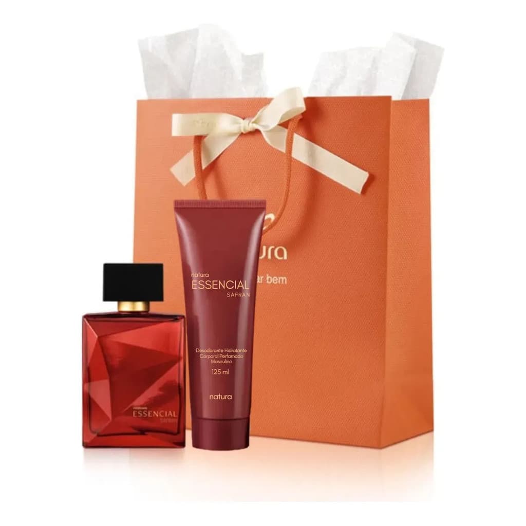 Presente Essencial Safran Masculino Natura Árabe- 2 Produtos