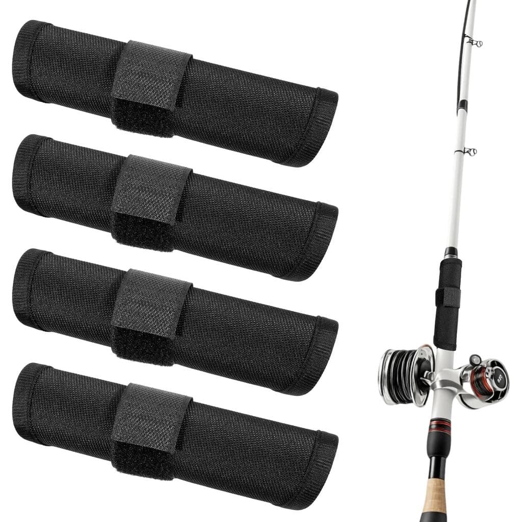 4 Peças de Protetores para Anzóis de Pesca, Capas para Iscas de Pesca, 5,9 Polegadas, Pretas, Protetores Duráveis para A