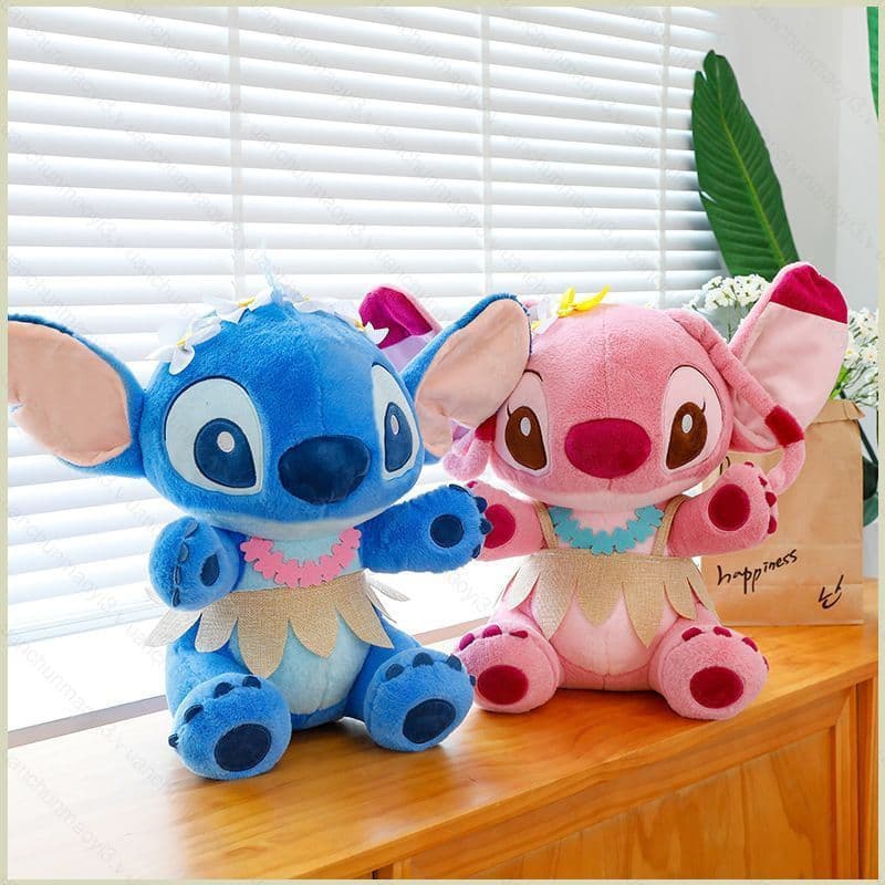 DC3 Lilo Stitch Plushie Bonito Dos Desenhos Animados Grama Saia De Pelúcia Algodão Companheiro Boneca Travesseiro