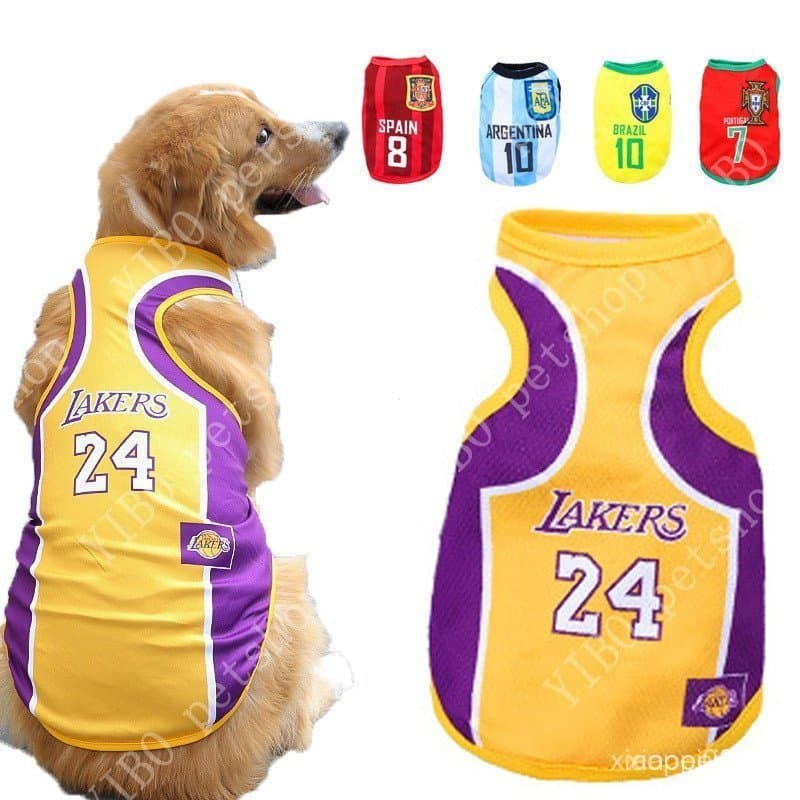 Roupas Para Cães Camisa Da Copa Do Mundo Primavera Verão Colete Cachorro Teddy Golden Samo