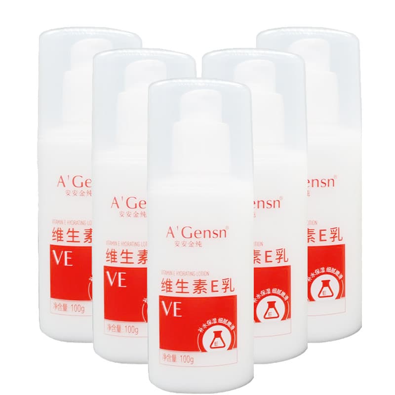 5 garrafas Anan vitamina e loção 100g loção hidratante loção corporal VE loção vitamina e loção hidratante não gordurosa