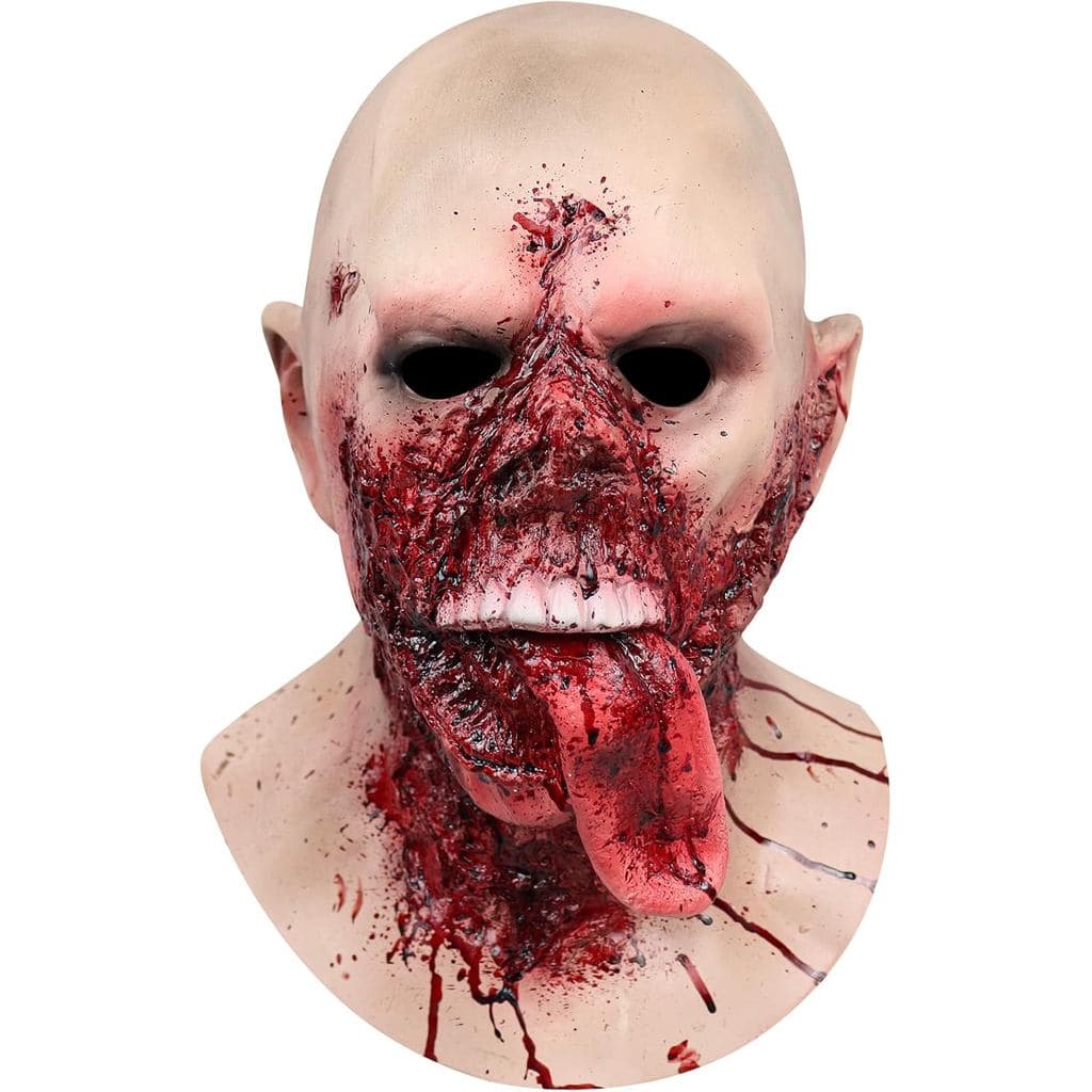 Máscaras Assustadoras de Zumbi e Vampiro para Halloween - Cosplay Realista para Homens e Mulheres