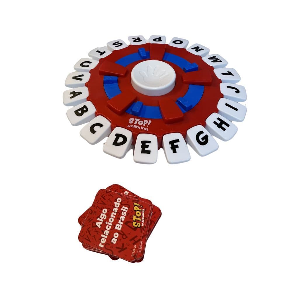 STOP JOGO DE PALAVRAS C/ CARTAS E LETRAS ADEDONHA EDUCATIVO