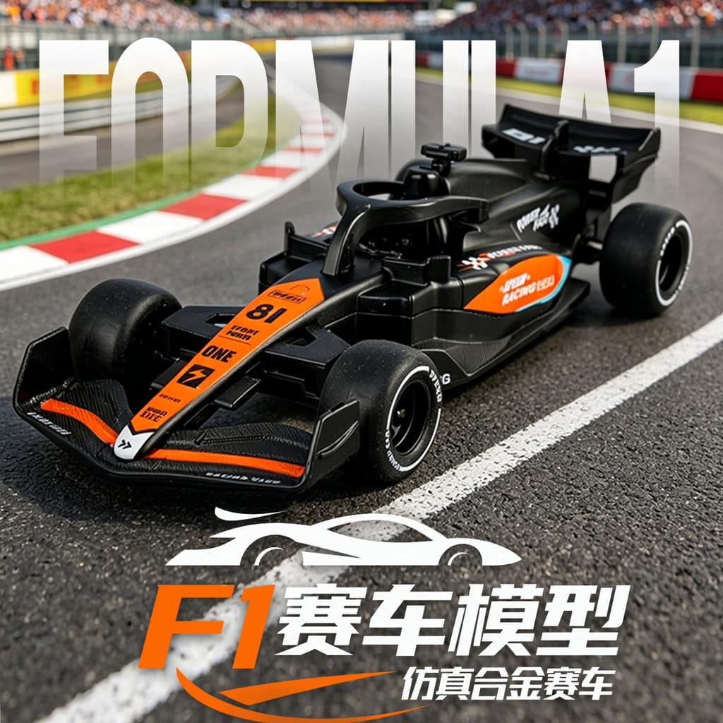 1: 32F1 modelo de corrida de liga puxar para trás efeito sonoro pequena escala acabamento requintado tema de corrida inf