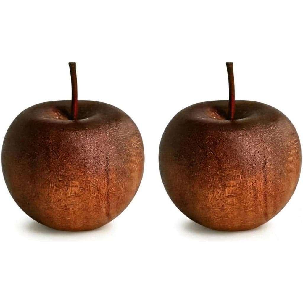 Difusor de madeira maciça em formato de maçã (2 peças/par) - Difusor de óleos essenciais naturais, peça decorativa para
