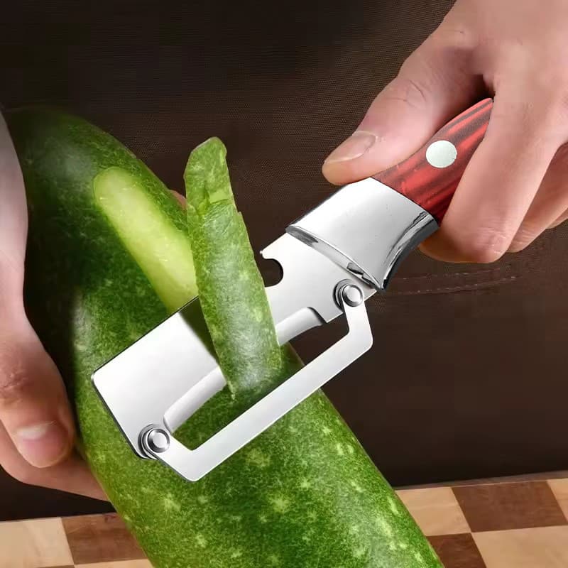 Aço inoxidável descascado casca de cana-de-açúcar cozinha dedicado descascado comercial engrossado abóbora alface invern