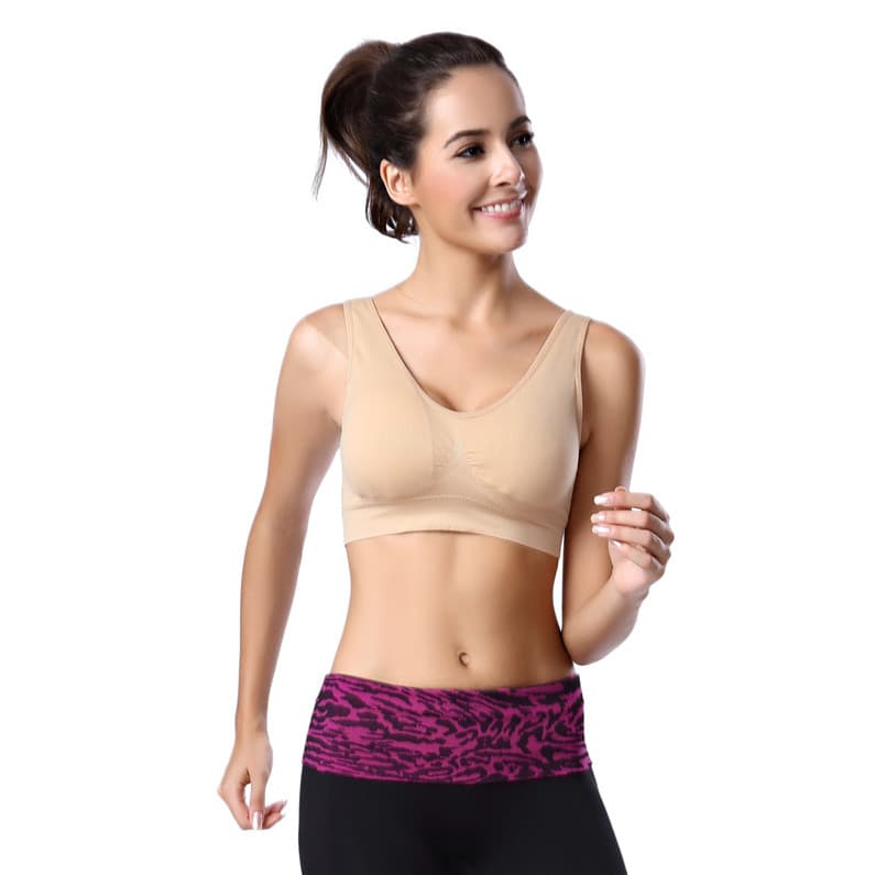 MAXSOINS MAXSOINS Atletismo Tops Esportes Suporte no Peito Esportes Yoga Sutiã Padrão Peito Correndo Fitness Padrão Peit