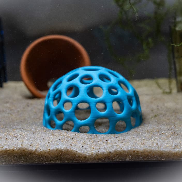 Esconderijo Para Camarão Aquário | Toca Domo Coral Vazado | Abrigo Seguro Filhotes Enfeite Colorido