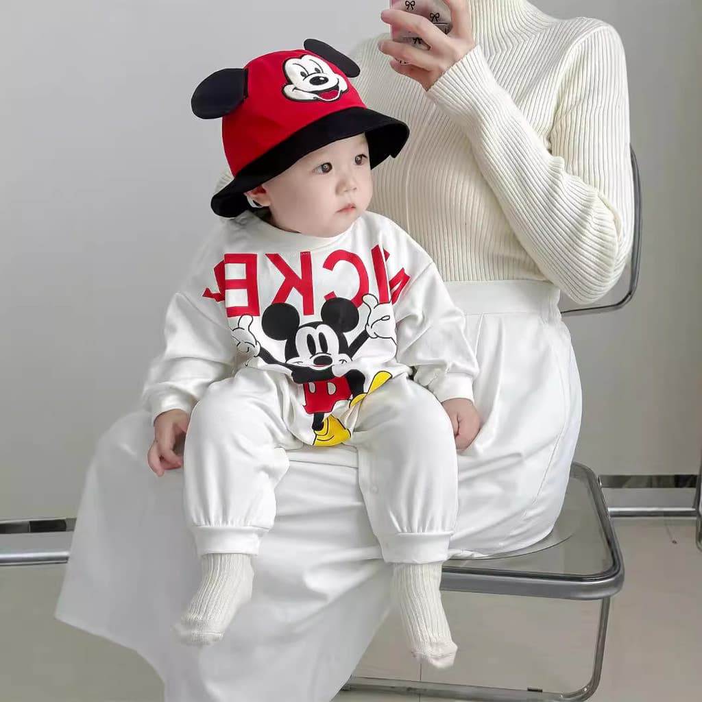 Bebê roupas de bebê macacão menino dos desenhos animados estilo ocidental macacão primavera outono cem dias de idade um