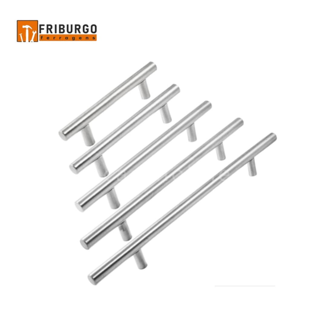 Puxador Tubular Aço Inox para Móveis 1 Unidade Premium Resistente