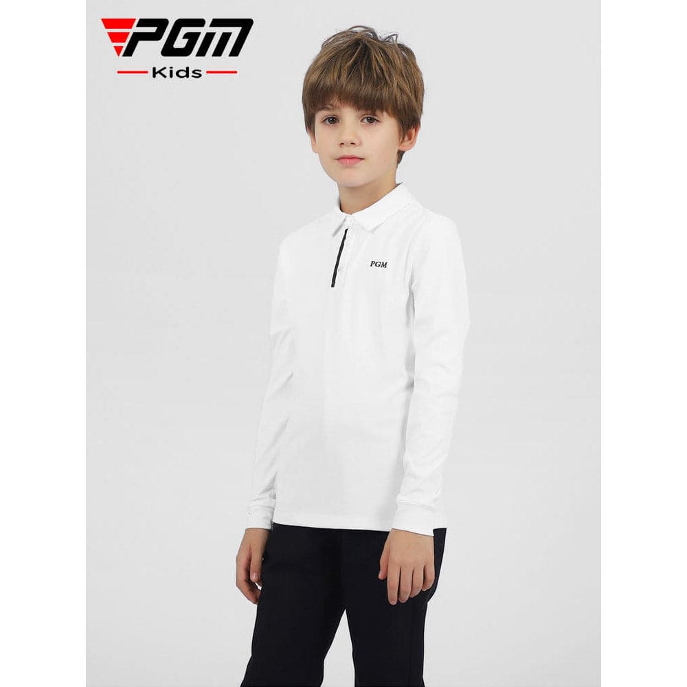 PGM roupas de golfe infantis primavera verão meninos manga comprida camiseta roupas jovens de alta elasticidade roupas i
