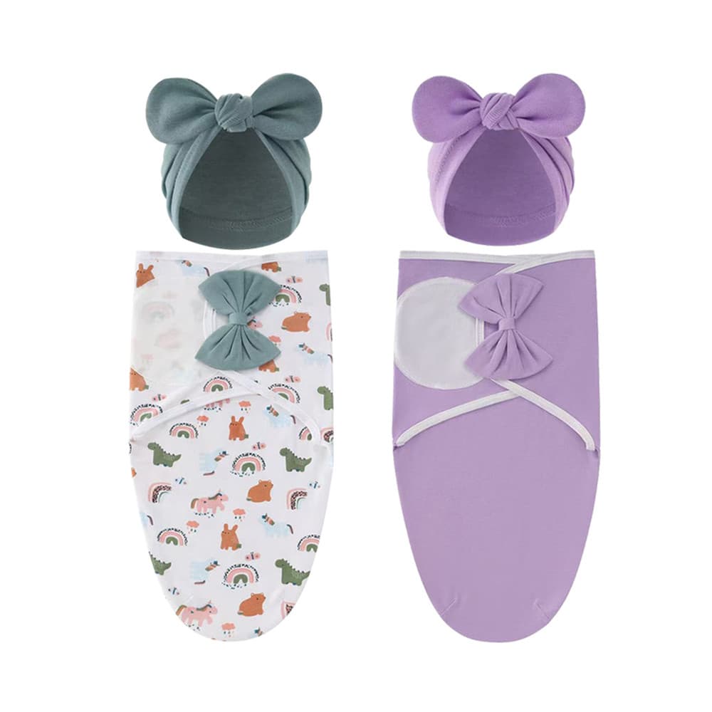 Cross-Border recém-nascido Swaddle envoltório de maternidade bebê primavera bicho da seda saco de dormir Casual arco abr