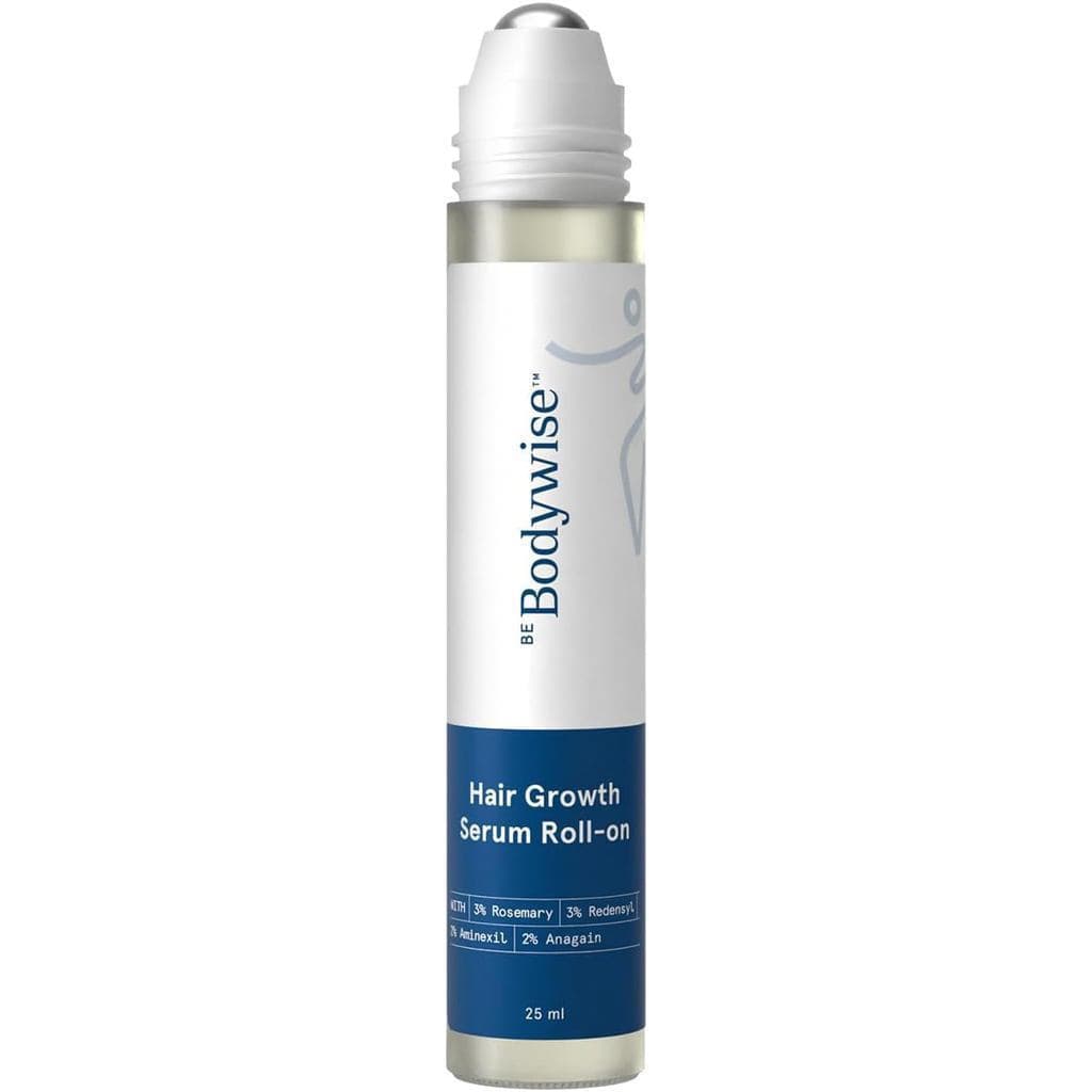 BeBodywiseSérumParaCrescimentoDeCabeloComAlecrim(Roll-On) | 3% Redensyl e 2% Anagain | Sérum para Controle da Queda de C