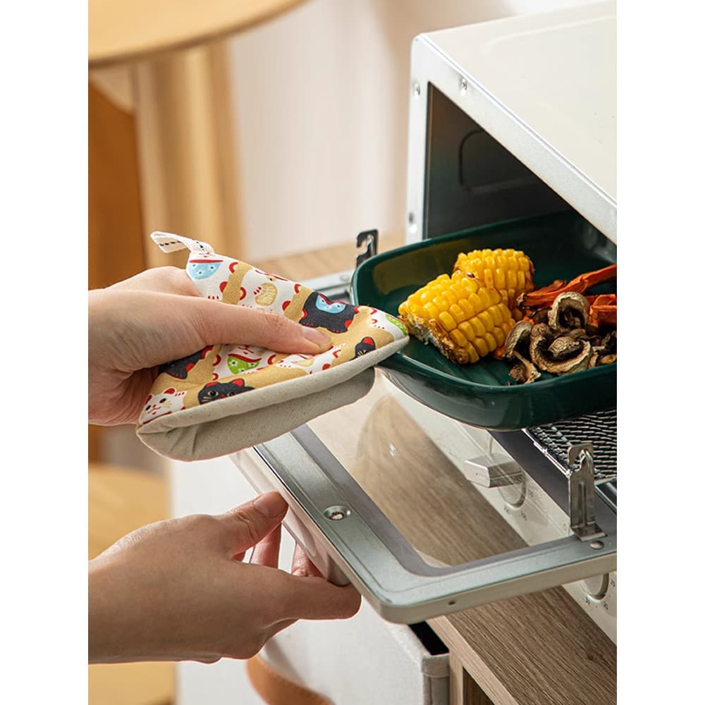 Microondas anti-escaldante luvas cozinha triângulo isolamento térmico pote tampa caçarola sopa pote forno anti-escaldant