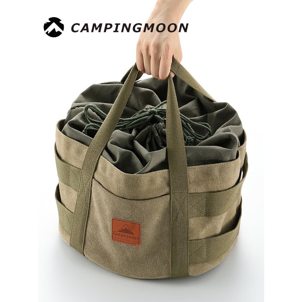 Koman acampamento churrasco grande saco de armazenamento de pote holandês DO-32-BK saco de pote de algodão equipamentos
