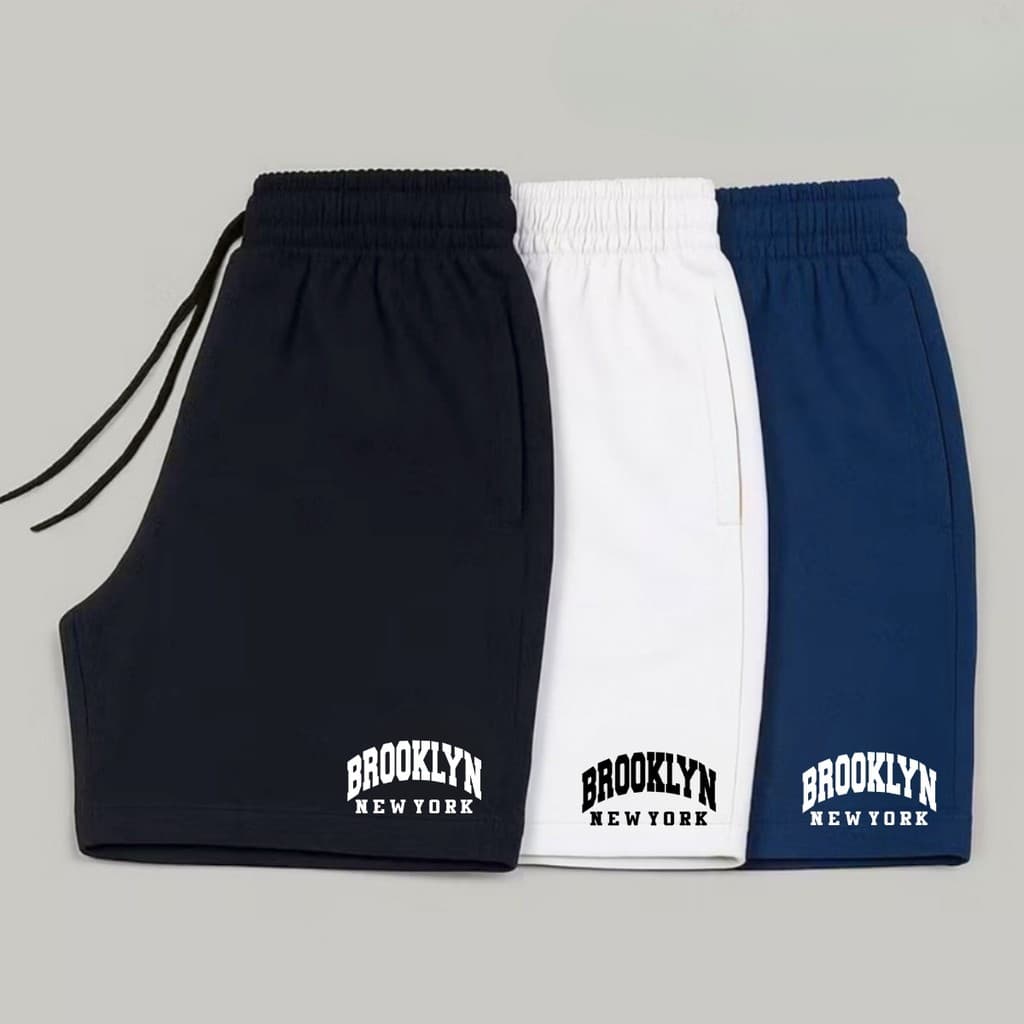Kit 3 Shorts Tactel Para Academia Esporte Brooklyn Bermuda Elastano Leve Confortável Premium