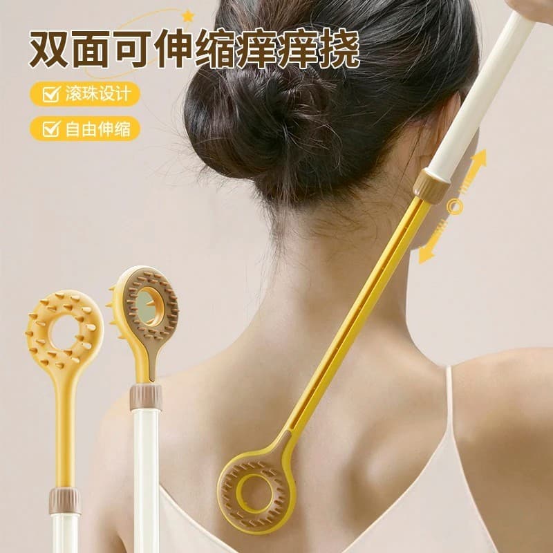 Coceira novo estilo multifuncional dupla face retrátil volta coçar ancinho masculino feminino equipamento de massagem co