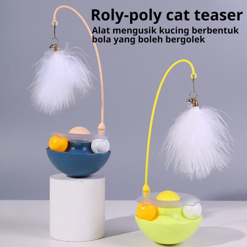 Brinquedo giratório para gatos, adequado para gatos, autoentretenimento, resistente a mordidas, adequado para gatinhos.