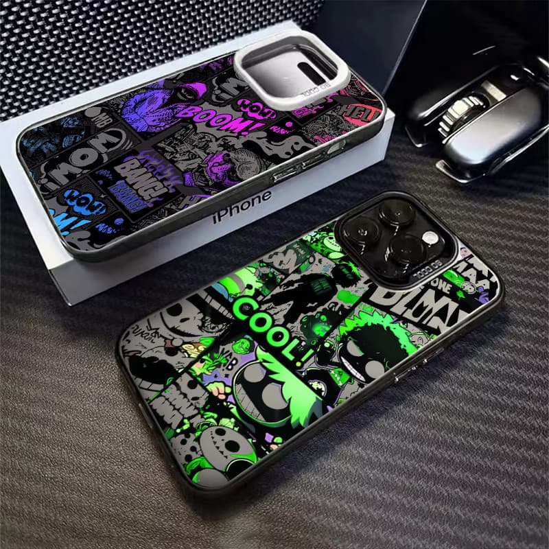 Adequado Para Redmi Note 14 Pro 13 12 11 10 12S 14C 13C 12C 10C POCO X7 X6 C75 C65 Trendy Cool Graffiti Prata De Alta Qu