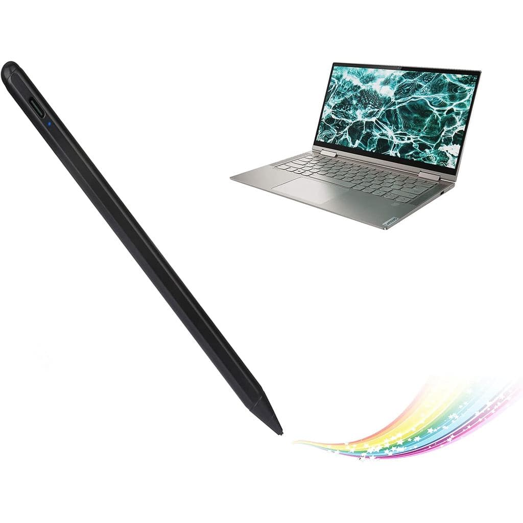 Caneta Stylus Ativa para Lenovo Yoga 7i/9i 2-em-1, Lápis Digital Eletrônico Compatível com Canetas Stylus Lenovo Yoga 7i