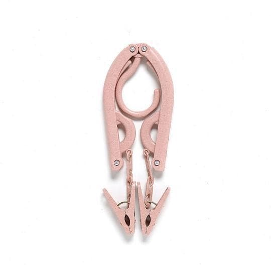 Cabide dobrável portátil para viagem de negócios, secagem de roupas, pode ser embrulhado com clipe, suporte para roupas,