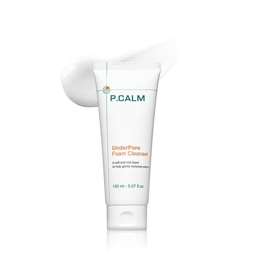 P.CALM Underpore Cleanser – Azulene para Profunda dos Poros, Remoção de Cravos e Espinhas, Sabonete Facial Vegan