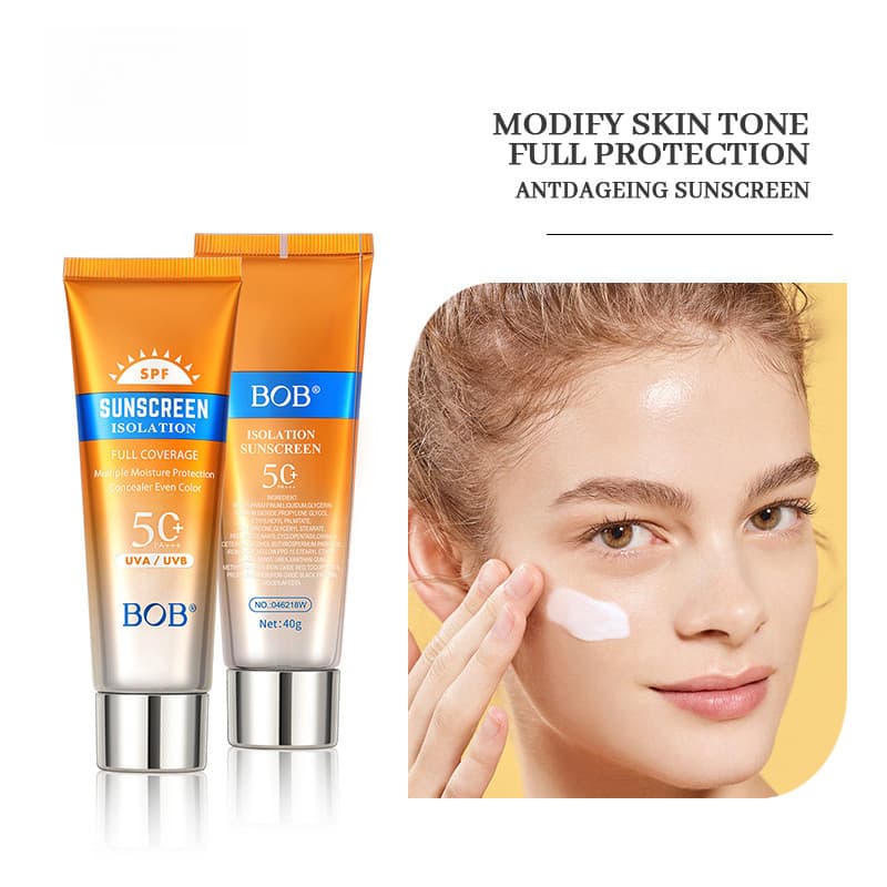 Bob Base protetor solar creme refrescante hidratante não gorduroso corretivo Facial iluminando cuidados com a pele macia