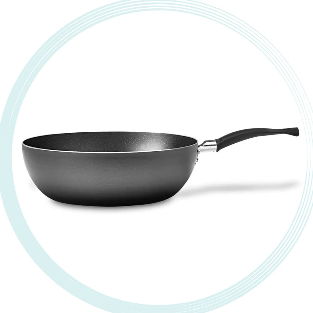 Wok Frigideira Brinox Antiaderente Ceramic Life Rainbow Ø24cm 2,65 Litros Grafite