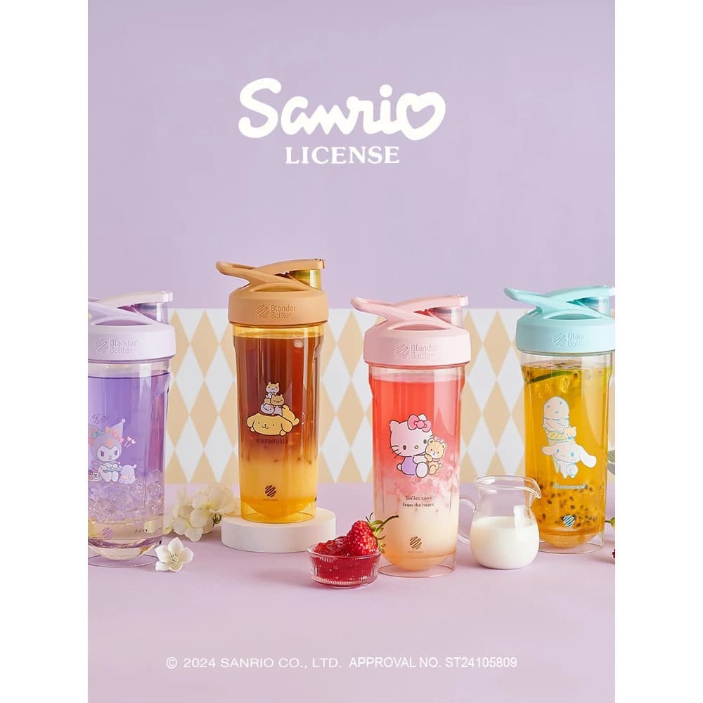 Taiwan Limited Blender Bottle Sanrio Co-Branded Summer Shaker Cup Copo de acompanhamento Copo de água 828ml