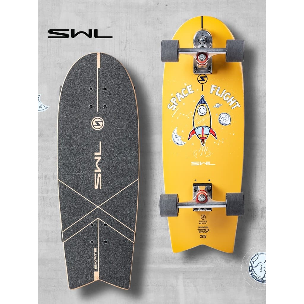 SWL criativo terra prancha de surf S7 suporte terra surf prática ponte do plutônio entrada Pedal livre adulto crianças