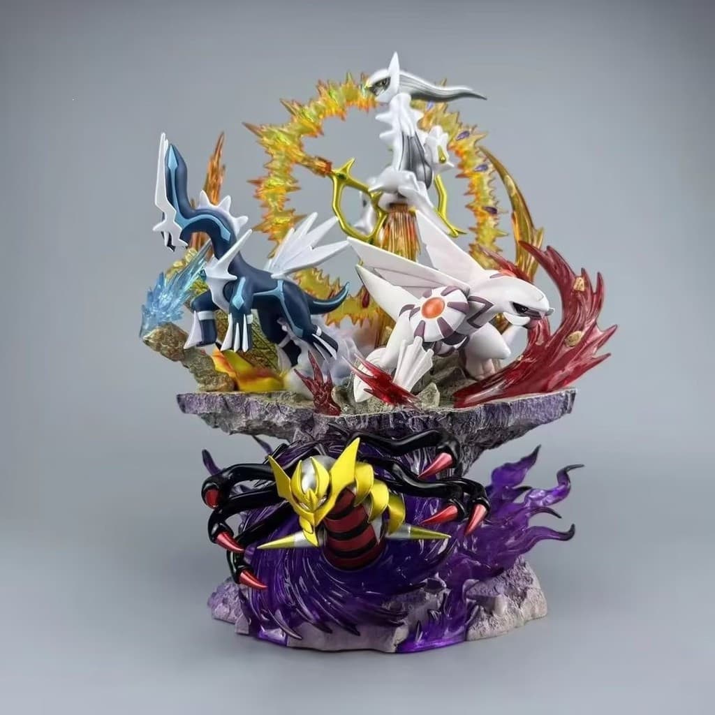 Novos modelos Pokémon dos quatro deuses lendários - Palkiuna, Arceus, Kyureatina, Dialga para decoração de casa 4CVE