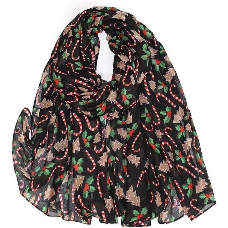 Fashion Scarf for Women Christmas-Winter-Snowman-Scarf Soft Lightweight Elegant Christmas Women Girls Gift