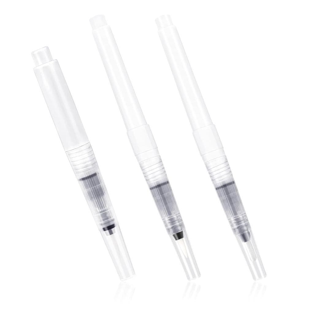 Caneta Recarregável para Óleo de Cutículas, 3 Canetas Vazias para Óleo de Unhas com Pincel, Caneta Reutilizável com Sist
