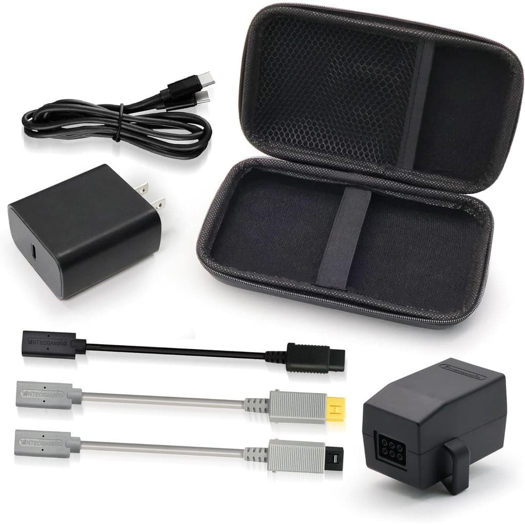 Kit de Combinação de Fonte de Alimentação para Console de Jogos Retrô - Carregamento Rápido PD, Chip Integrado, Desempen