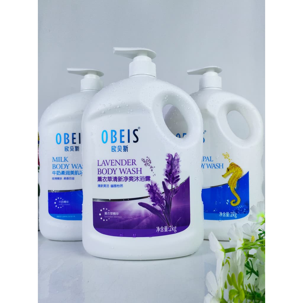Obes Gel de banho fragrância cavalo marinho doméstico grande barril banho fragrância desodorante leite creme de banho hi
